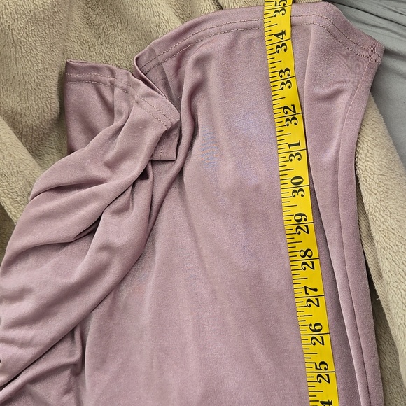 Zara Mauve Pink Slinky Ruched Bodycon Dress Mini with Dolman Sleeves Size S - Picture 13 of 13